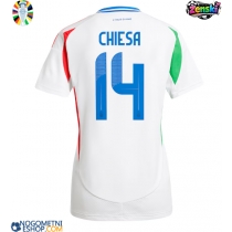 Ženski Nogometni dresi Italija Federico Chiesa #14 Gostujoči EP 2024 Kratek Rokav